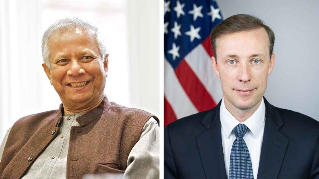 প্রধান উপদেষ্টাকে যুক্তরাষ্ট্রের জাতীয় নিরাপত্তা উপদেষ্টার ফোন