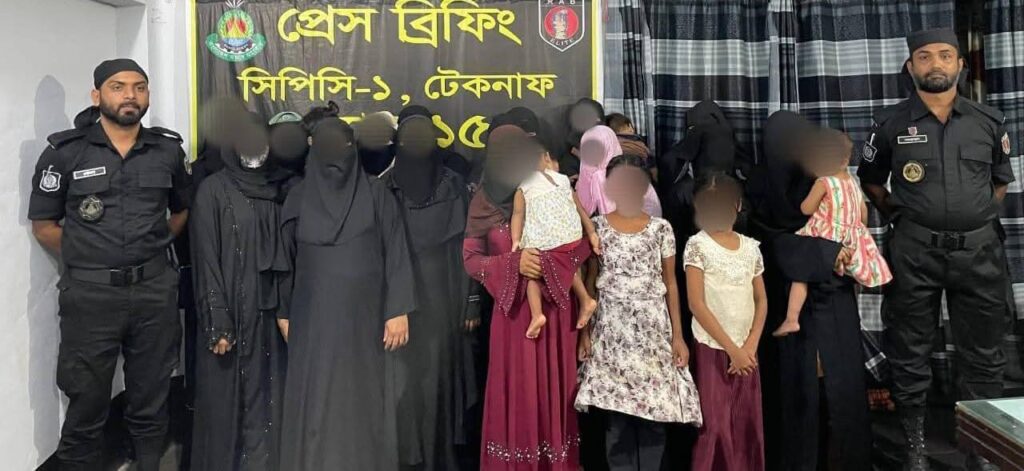 টেকনাফের স্থানীয় বিভিন ভাড়া বাসা থেকে রোহিঙ্গা ভাড়াটিয়া আটক ৩৭ জন।