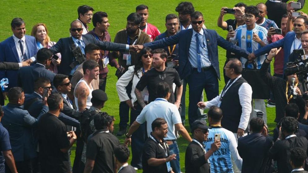 ভারতে গিয়ে প্রাণ নিয়ে শঙ্কায় মেসি, স্টেডিয়াম ছাড়লেন ৫ মিনিটে